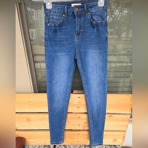Blue Savvy High Waisted Skinny Jeans Sz 25